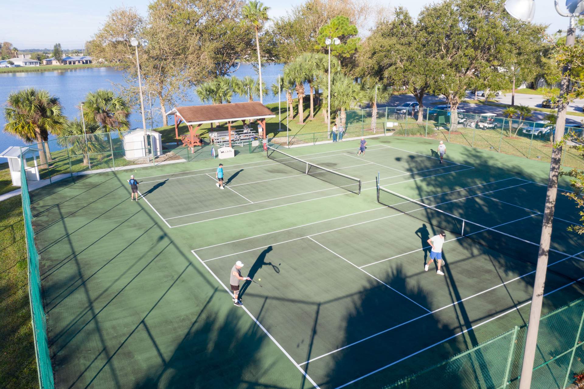 Overview of tennis court, Spanish Lakes-38