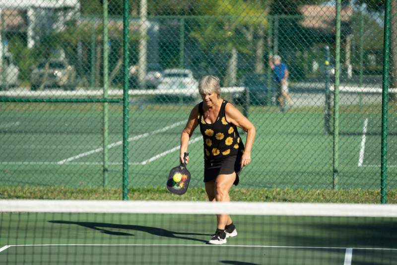 Pickleball is enjoyed by many of our residents on community courts. 